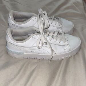 Girls Puma White Sneakers size 6